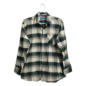 BTC Plaid Flannel Casual Button Down Sz XL